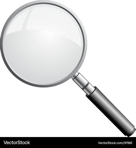 Magnifying Glass Vector Free Download Lupe Auf Weiß 299418 Vektor