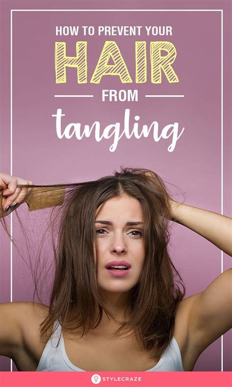 Tips To Prevent Your Hair From Tangling Bridal Hair Care Hair