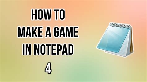 Publish and sell your games on the apple, google and amazon app stores! Programming Tutorial - How to make a game in Notepad #4 ...