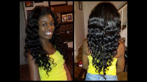 1st Time Getting A Sew In Middle Part Closure Brazilian Straight