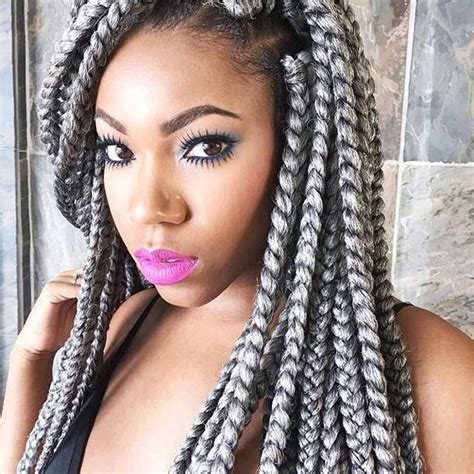 But sometimes, you may be a little stuck on what styles you can do. 41 Best Jumbo Box Braids Hairstyles | Box braids styling ...