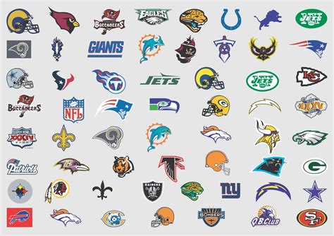 10 Best Nfl Football Logos Printable Pdf For Free At Printablee