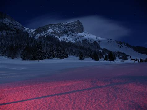 Mountains Landscape Night Snow 5k Hd Nature 4k Wallpapers Images