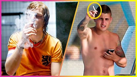 10 footballers who smoke in real life youtube