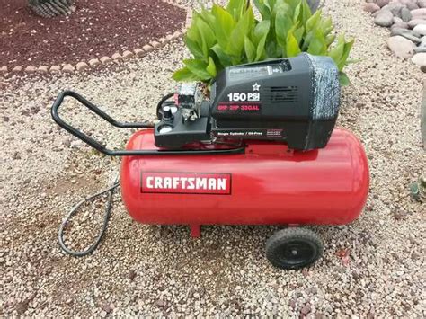 Craftsman 33 Gal Oil Free Air Compressor 6hp And 150 Psi Max For Sale