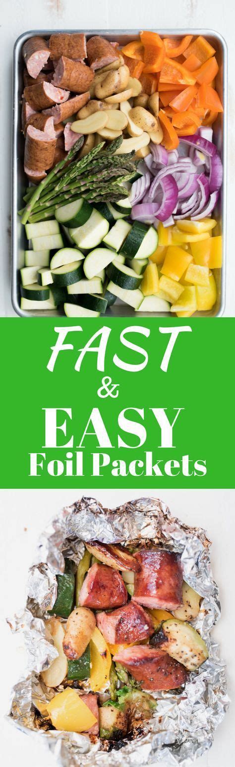 Sometimes keeping dinner filling, low carb and easy while out camping can be a little difficult, so that's where this foil pack dinner comes . Whole30 Foil Packet Dinner: Sausage + Veggies | Recipe ...