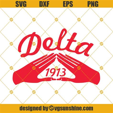 Delta Sigma Theta 1913 Svg Png Dxf Eps Cut File Delta Svg Silhouette