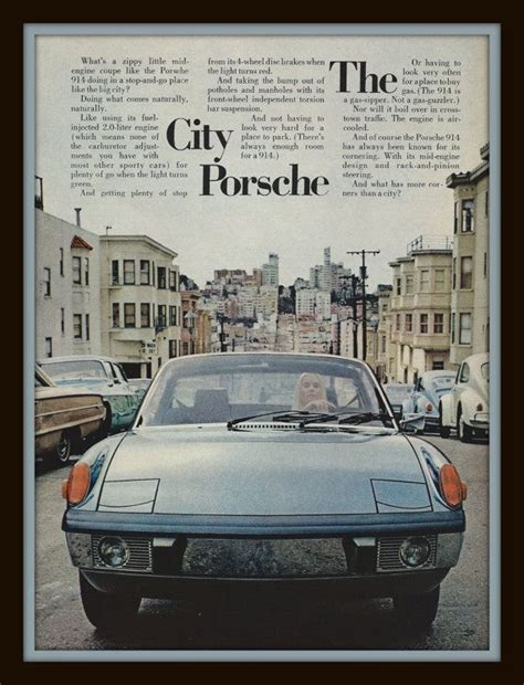 1973 Porsche 914 Mid Engine Coupe Vintage By Catchingcanaries Porsche