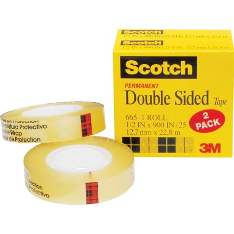 Knowledge Tree 3m Scotch Double Coated Paper Tape 36 Yd Length X 2