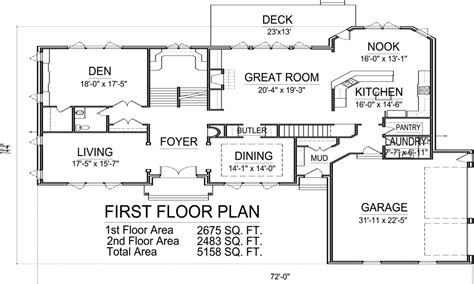 It's key to think big when you're planning how to use your 1,500 square feet! 5000 Sq Ft House Floor Plans 1500 Sq Ft. House, 2 story 5 bedroom floor plans - Treesranch.com
