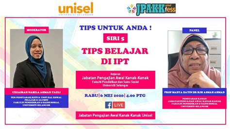 Diploma pengajian islam (syariah) mqa/fa9650: JPAKK Talk 'Tips Belajar di IPT' - Website Fess