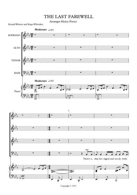 The Last Farewell Sheet Music Pdf Download