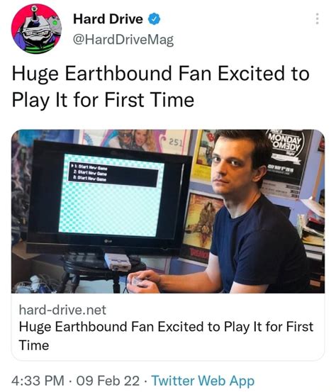 Hard Drive Harddrivemag Huge Earthbound Fan Excited To Play It For
