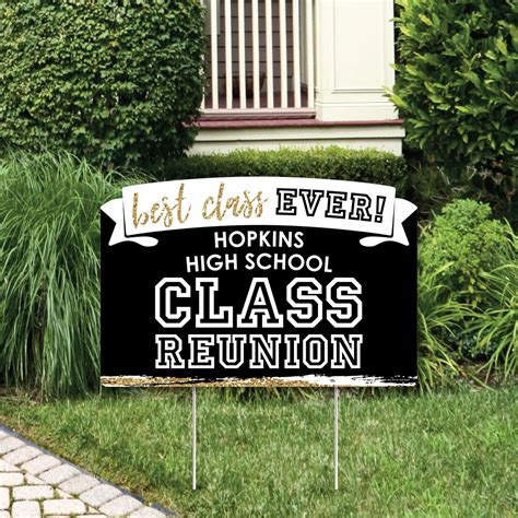 Reunited School Class Reunion Party Yard Sign Lawn Etsy