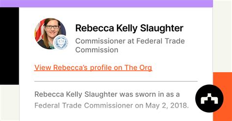 Rebecca Kelly Slaughter Commissioner At Federal Trade Commission