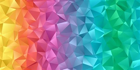 Rainbow Colored Low Poly Banner 1409254 Vector Art At Vecteezy
