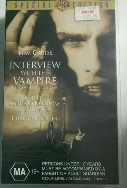 Interview With The Vampire Special Edition 1994 Warner Vhs Brad Pitt
