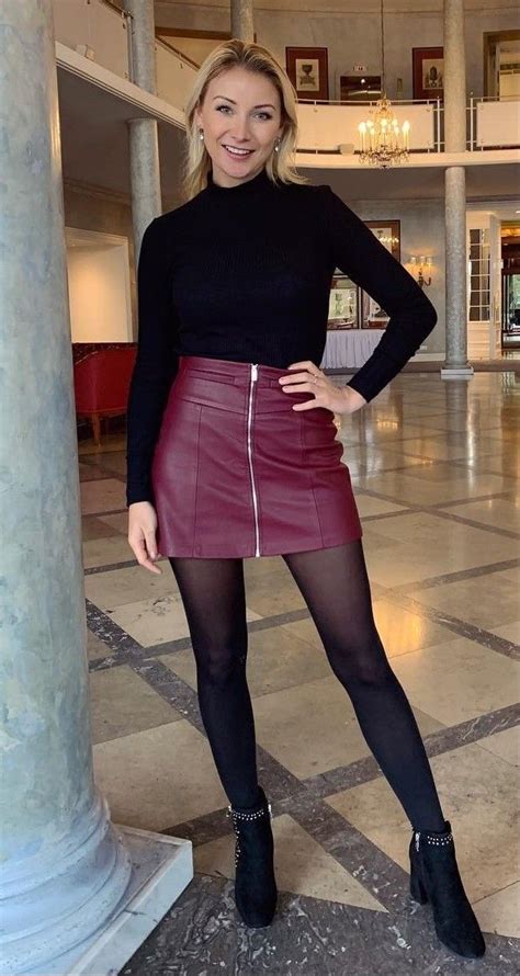 Anna Carina Woitschack Pretty Skirts Leather Dresses Pantyhose Outfits