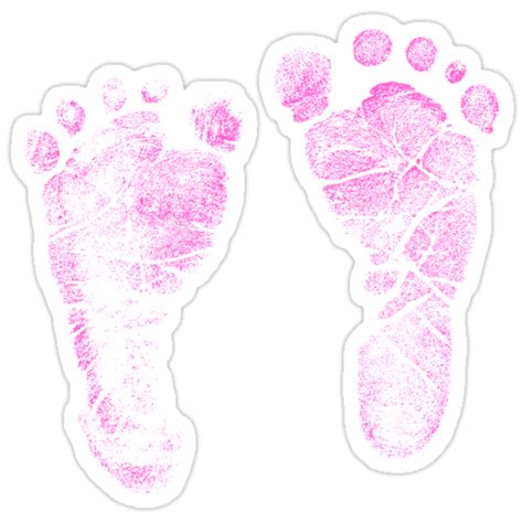 Pink Baby Footprints Adorable Baby Feet Perfect For New Baby Girl