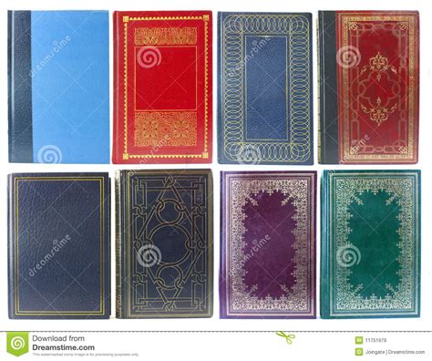 Set Of Old Book Covers Stock Image Image Of Objects