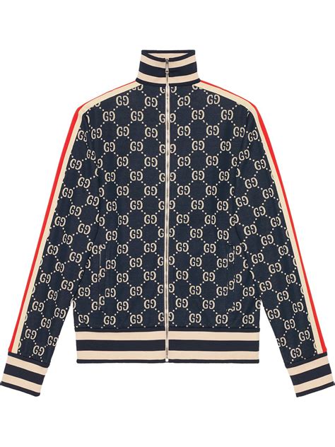 Gucci Gg Jacquard Cotton Jacket Farfetch