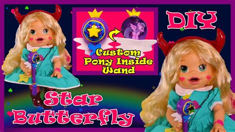 How To Make A Star Butterfly Baby Alive Doll Diy Custom Art Doll