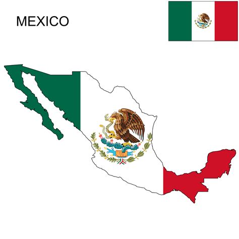 Mexico Flag Map American Flag Art Flag Drawing