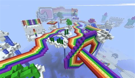 Minecraft Schuss Rainbow City Minecraft Rainbow Cloud