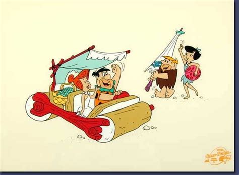 The Flintstones And Rubbles Flintstones Famous Cartoons Fred And