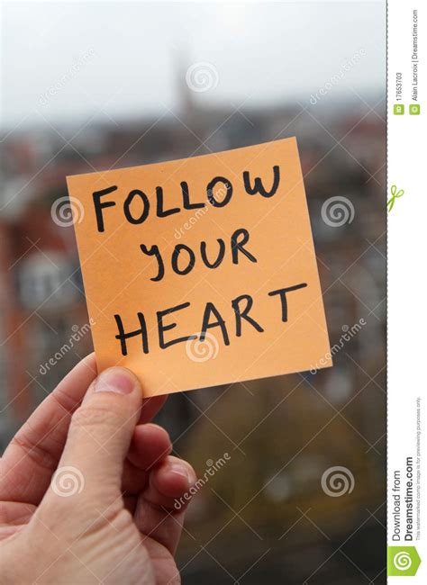 Follow your heart stock image. Image of development, decisions - 17653703