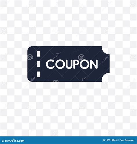 Coupon Transparent Icon Coupon Symbol Design From Ecommerce Col Stock