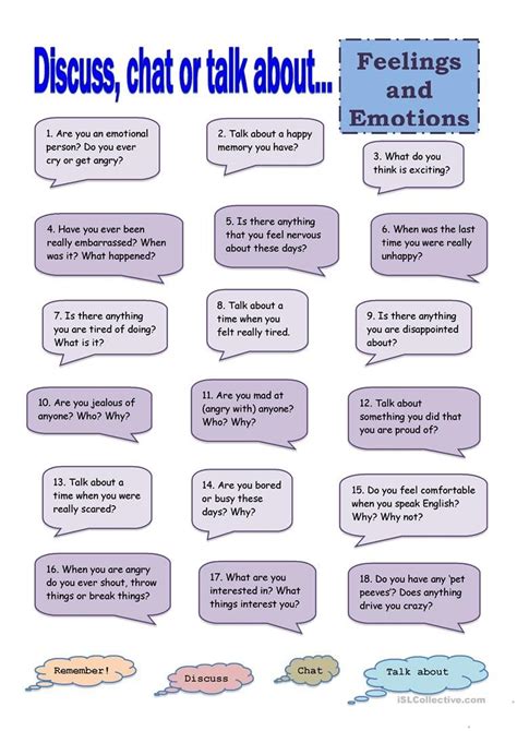 Algunproblemita Emotions Worksheets For Adults