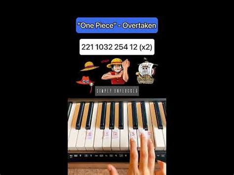 One Piece Overtaken Easy Piano Tutorial Anime Shorts