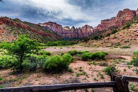 Zion National Park Utah Stock Image Image Of Scenery 86063529