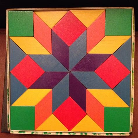 Vintage Wooden Parquetry Puzzle Colorful By Bsquaredcreative