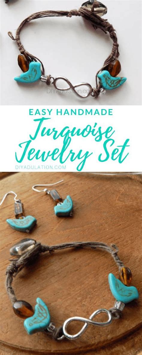 Easy Handmade Turquoise Jewelry Set Diy Adulation Handmade
