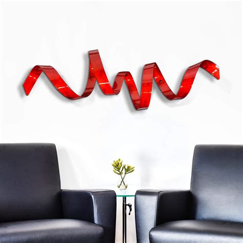 Buy Statements2000 Contemporary Red Metal Wall Sculpture Modern