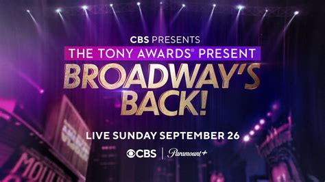 Watch The Tony Awards Presents Broadways Back The Tony Awards