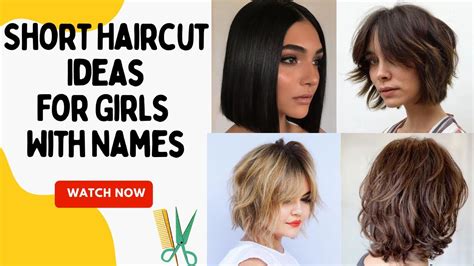 Short Haircuts For Girlswomen With Their Names Short Haircut For