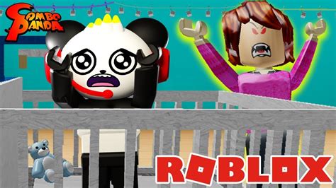 Escape Evil Babysitter In Roblox Lets Play With Combo Panda Youtube