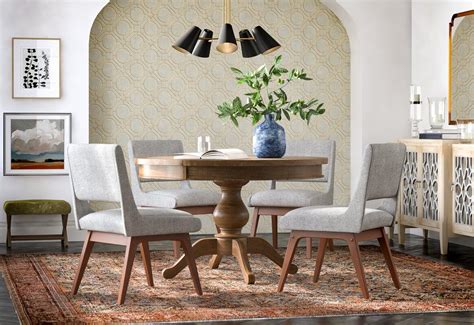 Shop This Bold And Eclectic Modern Dining Room Design Upholstered Dining