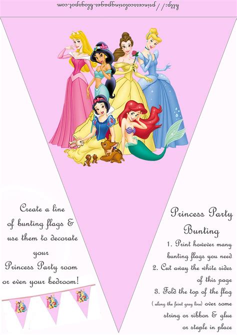 Princess Coloring Pages Kids Bday 415 Princess Party Decorations