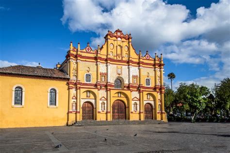 Catedral San Cristobal De Las Casas Chiapas México Imagen De