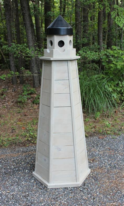 How To Build An 5 Ft Lawn Lighthouse Made Of Treated Wood