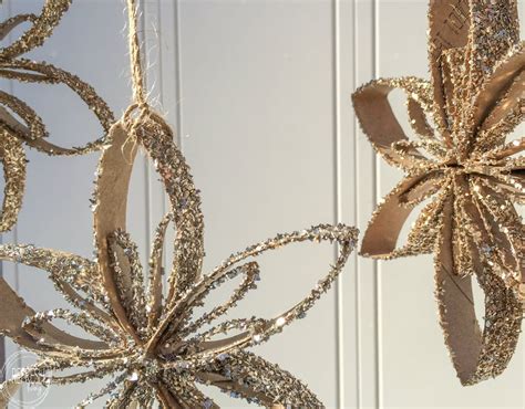 Toilet Paper Tube Snowflake Ornaments Refresh Living