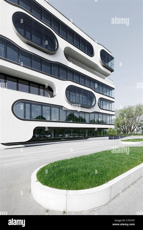 Front Facade Office Building Modern Architecture Creative Design