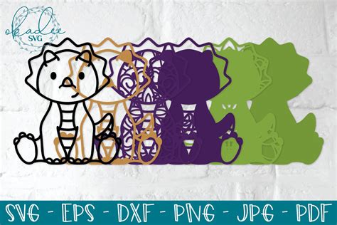 Free Free Layered Dinosaur Svg 906 SVG PNG EPS DXF File