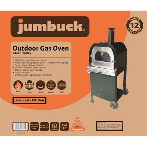 Jumbuck Moda Outdoor Gas Pizza Oven Bunnings Warehouse
