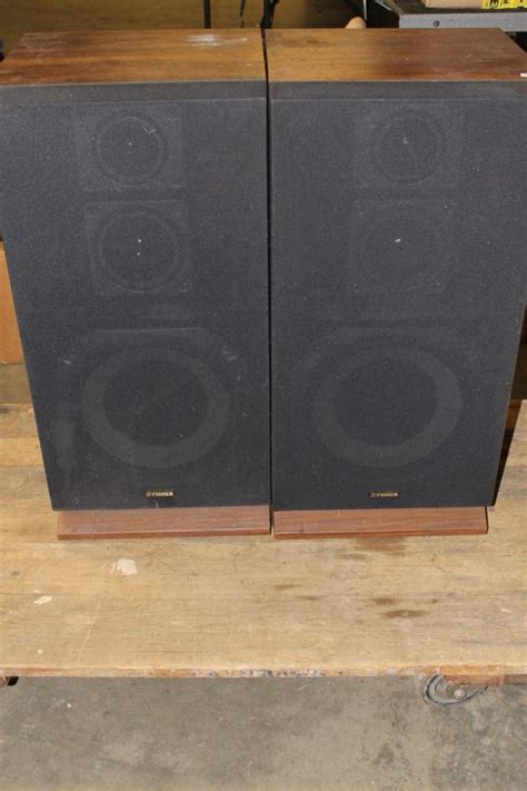Fisher Vintage Floor Speakers Model Stv 827