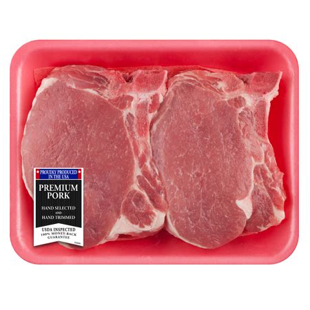 A pork chop, like other meat chops, is a loin cut taken perpendicular to the spine of the pig and is usually a rib or part of a vertebra. Pork Center Cut Loin Chops Thick Bone-In, 1.4 - 2.0 lb - Walmart.com